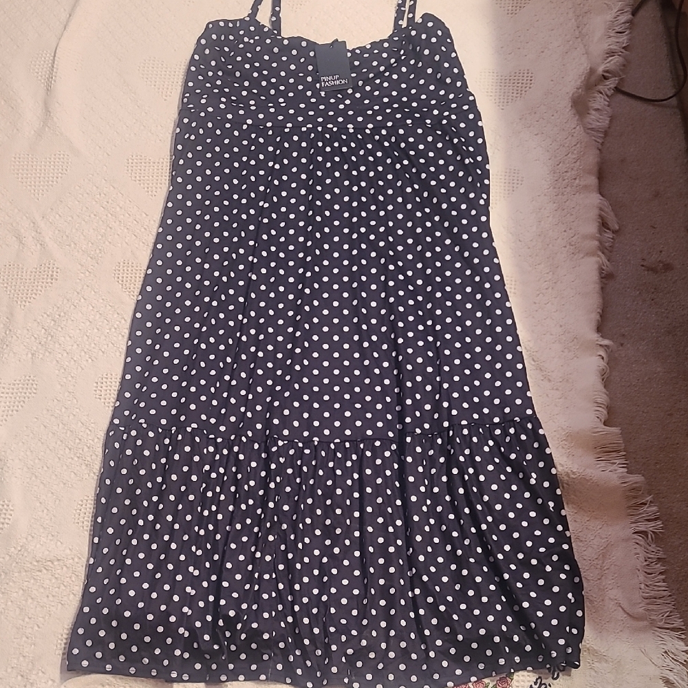 Chic  Polka Dot Midi Dress
